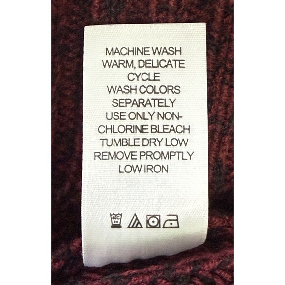 KingSize Men's Maroon Chunky Knit Sweater Vest Casual Layering Academia Size 5XL - Picture 6 of 8